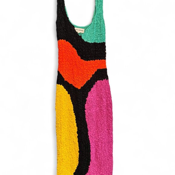 Mara Hoffman Ramona Dress Colorblock Tencel Modal Size M - Picture 4 of 7